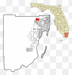 Miami Lakes Florida - 411845 Png Images Pngio Miami Canal On Florida Map,Florida Map Png