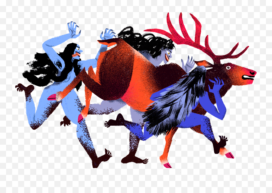The Wild Woman Awakens - Illustration Women Who Run With The Wolves Png,Female Body Icon
