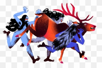 The Wild Woman Awakens - Illustration Women Who Run With Wolves png
