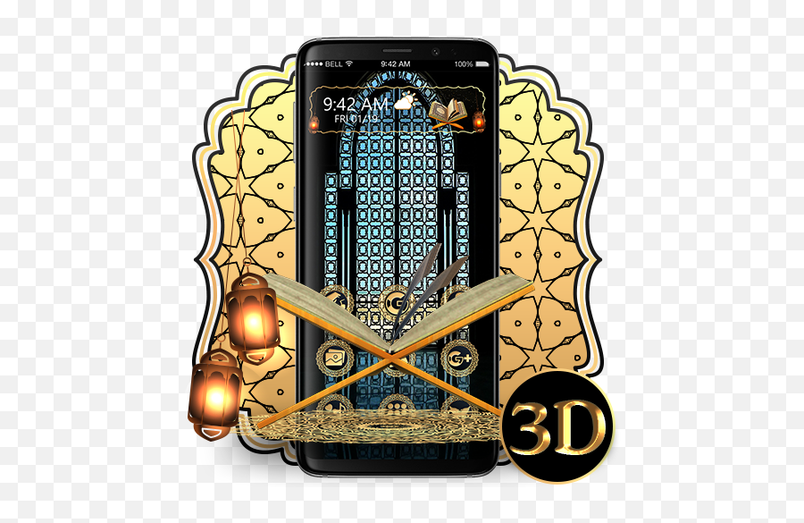 Al Quran Sharif Theme Launcher 1 - Mobile Phone Png,Alquran Icon