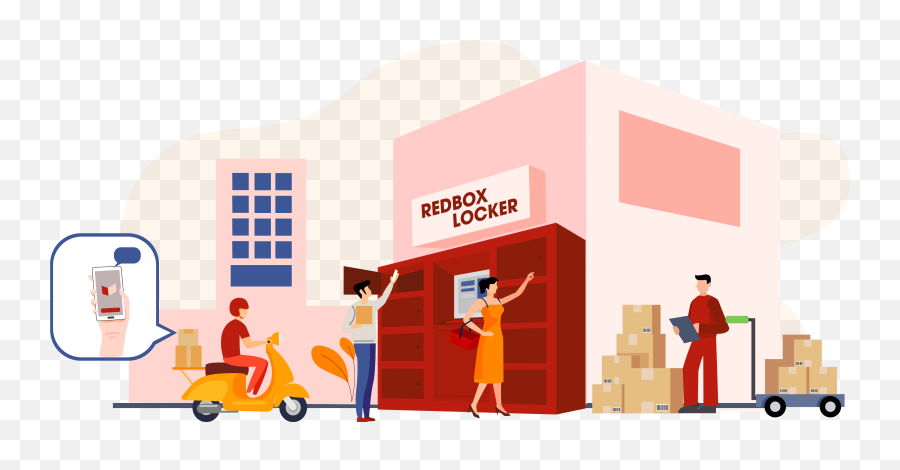Redbox Parcel Lockers In Saudi Arabia - Trade Png,Red Box Icon