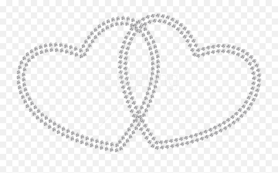 Download Free Png Transparent - Svg Free Rhinestone Templates,White Hearts Png