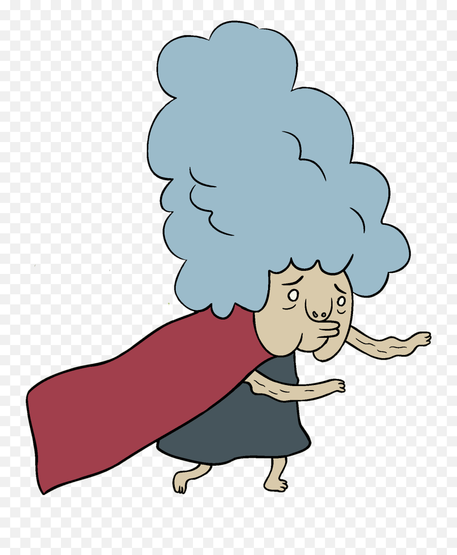 Download Old Lady With Cape Png Image - Adventure Time Old Lady,Old Lady Png