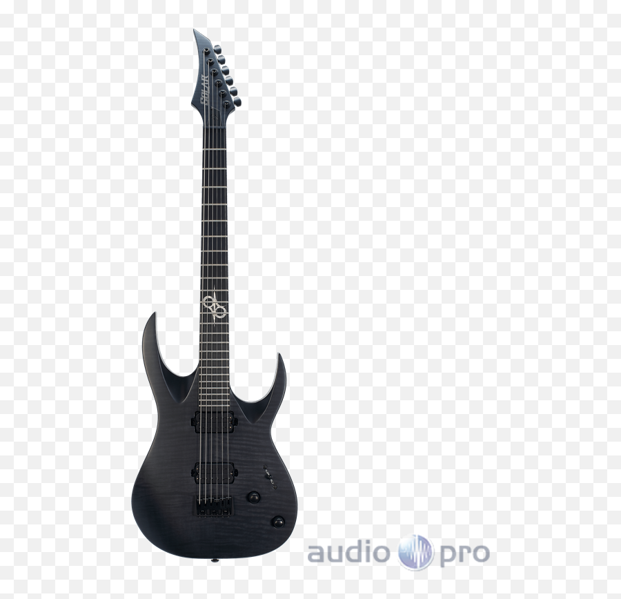 Solar Guitars A26fb Baritone Flame Black Mate - Dean Guitars Exile Black Png,Godin Icon Classic