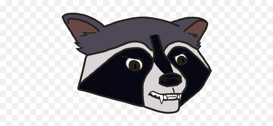 A N G E R Y Raccoon - Cartoon Png,Angery Transparent