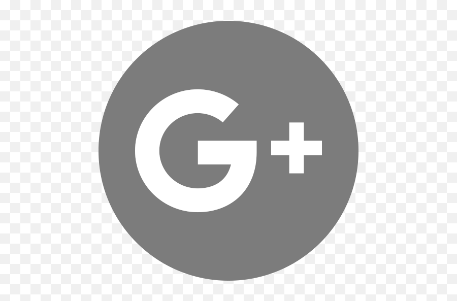 Google Logo Media Plus Social Icon - Google Plus Icon Circle Png,Google Logo Black And White