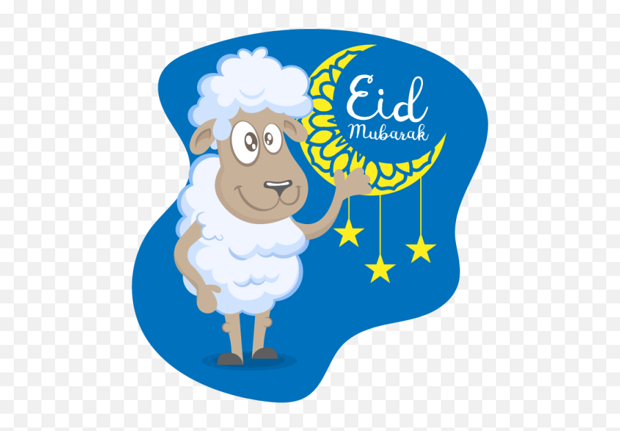 Download Greeting Of Eid Al Adha With - Eid Al Adha Vector Png,Sheep Png