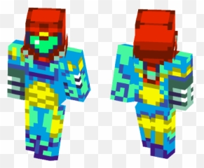 Download Samus Aran - Metroid Fusion Minecraft Skin For Free Samus Minecraft Super Metroid Png,Metroid Logo Png