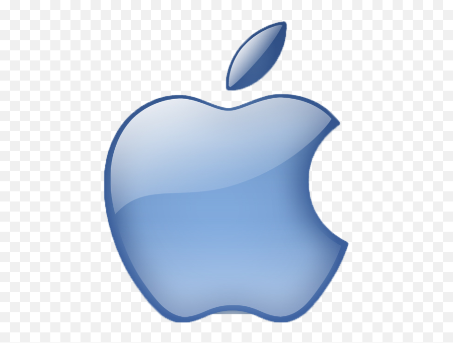 Blue Aqua Apple Logo - Apple Logo Psd Png,Apple Logo Sticker