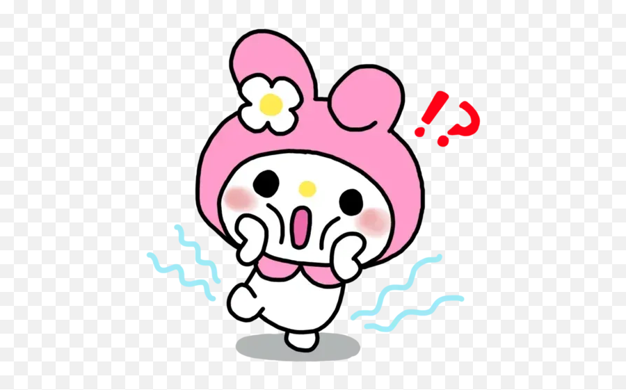 My Melody Whatsapp Stickers - My Melody Sticker Png,My Melody Transparent