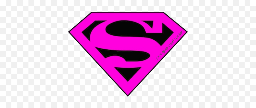Super Girl Logo Pink Png - Pink Super Girl Logo,Superwoman Logo