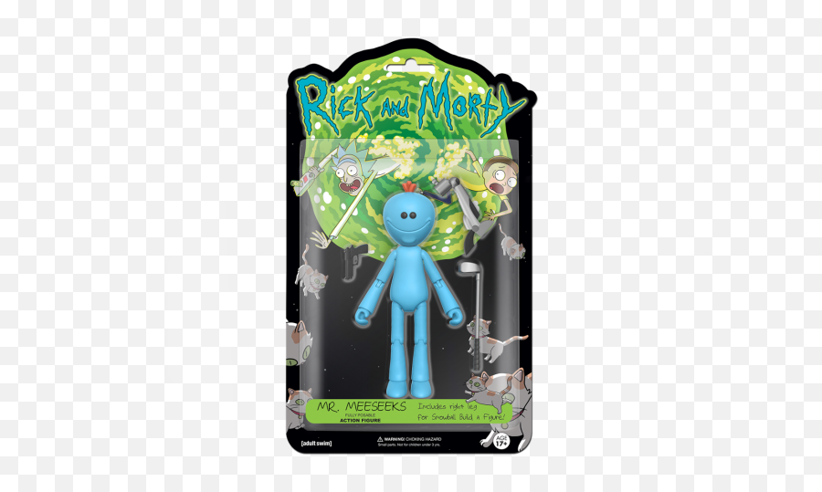 Download Mr Meeseeks Action Figure Png Image With No - Rick And Morty Mr Meeseeks Toy,Mr Meeseeks Png