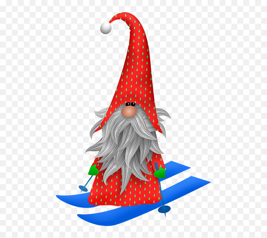 Scandia Gnome Christmas Skiing - Free Image On Pixabay Christmas Day Png,Gnome Transparent