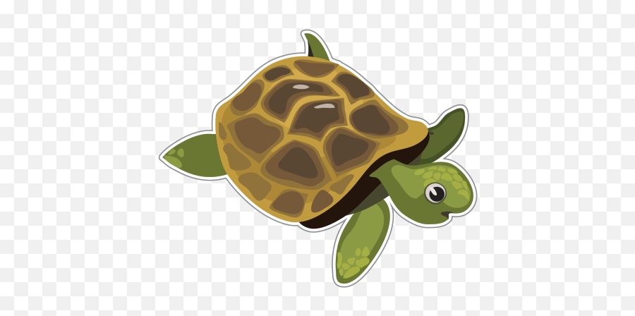 Sea Turtle Clipart Vinyl - Green Sea Turtle Png,Turtle Clipart Png