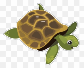 Sea Turtle Clipart Vinyl - Green Sea Turtle Png,Turtle Clipart Png