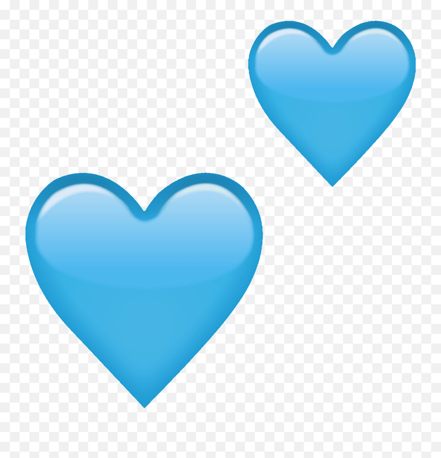Heart Emoji Blueheart Blue Heartemoji - Pastel Blue Emoji Heart Png,Emoji Hearts Transparent