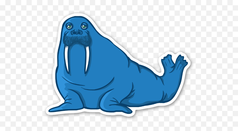 The Blue Walrus - Stickerapp Walrus With Cowboy Hat Png,Walrus Png