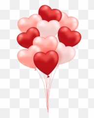 Valentine Balloons Heart - Free Image On Pixabay Ballon Herz Png,Heart Balloon Png