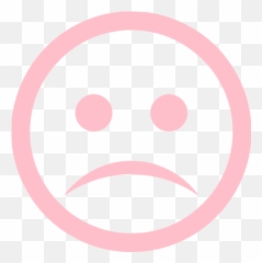 Pink Sad Icon - Free pink emoticon icons png