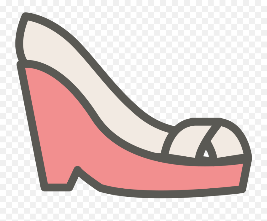 Fashion Heel Sandals Shoes Stylish Wedge Woman Icon - Wedges Shoe Icon Png,Sandals Png
