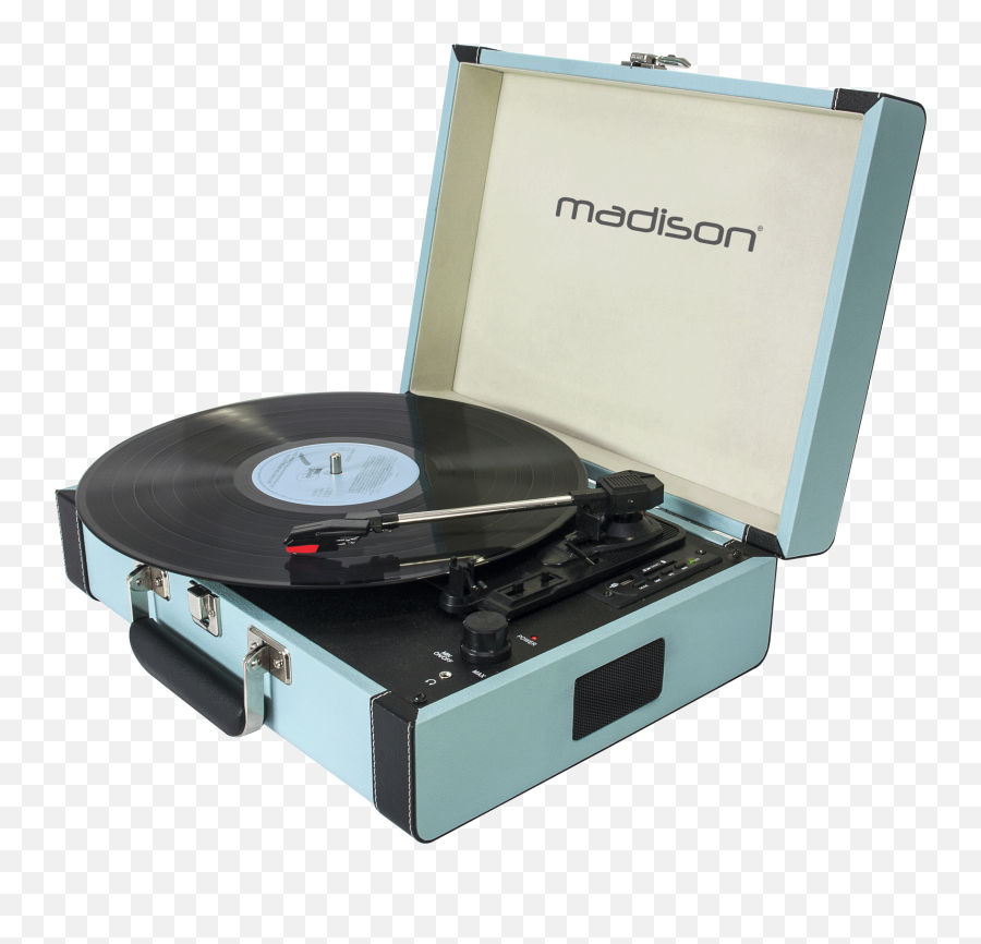 Madison Vintage Turntable Case With - Record Player Transparent Background Png,Turntable Png