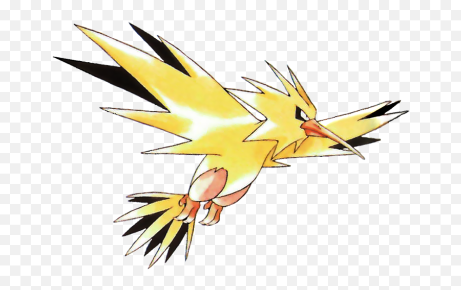 Zapdos - Zapdos Pokemon Art Png,Zapdos Png