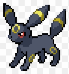 Pokemon Colosseum Trainer Sprite - Pokemon Umbreon Pixel Art Grid Png,Umbreon Png