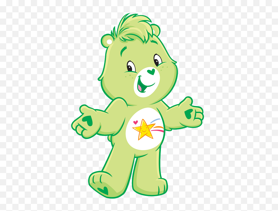 Green Care Bears Name Clipart - Oopsy Bear Care Bear Png,Care Bear Png