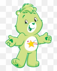 Green Care Bears Name Clipart - Oopsy Bear Care Bear Png,Care Bear Png