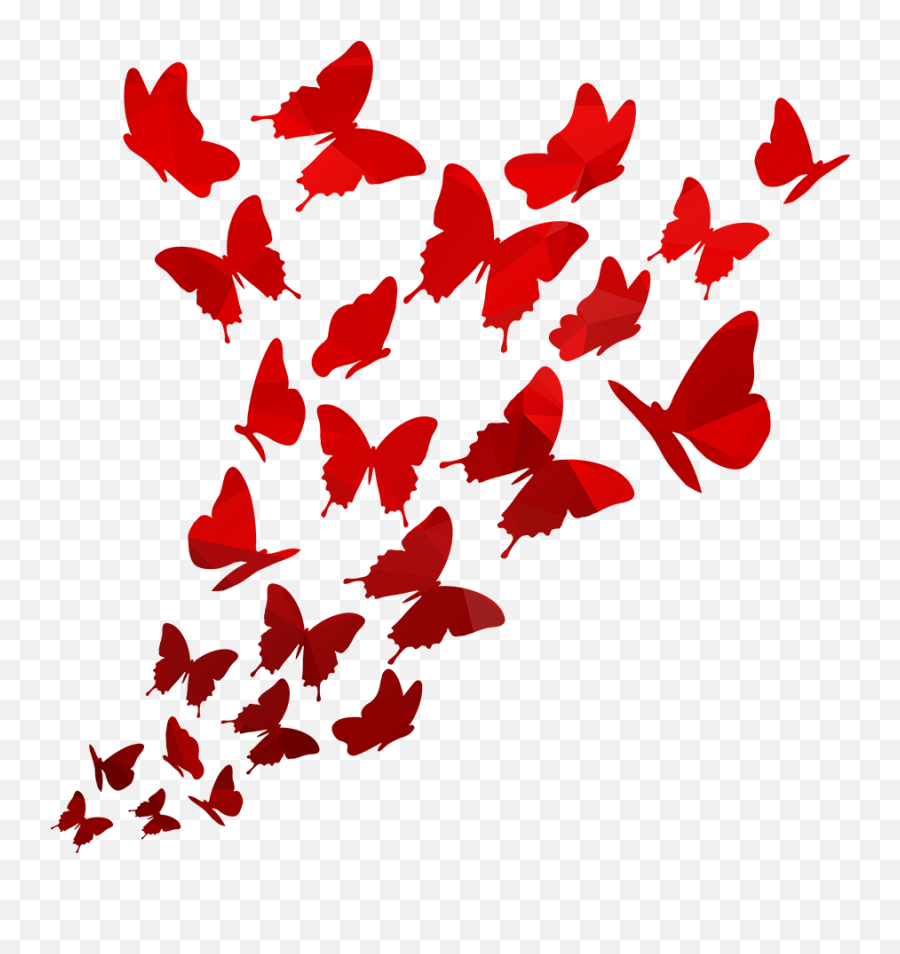 Butterfly Flight - Red Flying Butterfly Png Clip Art Png Transparent Red Butterflies Clipart,Flying Butterfly Png