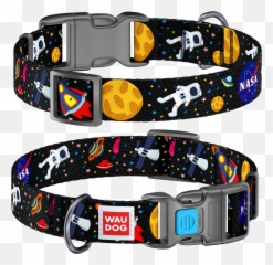 Dog Collar Waudog Nylon With Pattern Nasa Png