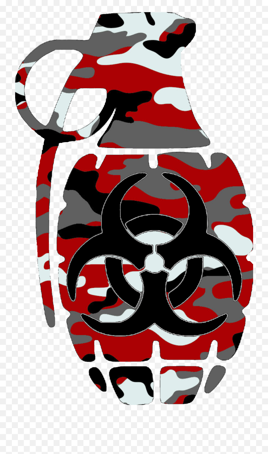 Red Camouflage Grenade Free Images - Vector Logo Grenade Png,Grenade Png