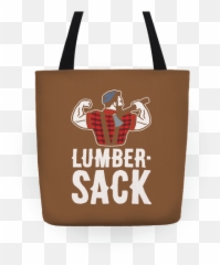 Lumber Sack Lumberjack Tote Bag Totes Lookhuman - Tote Bag Png,Lumberjack Png