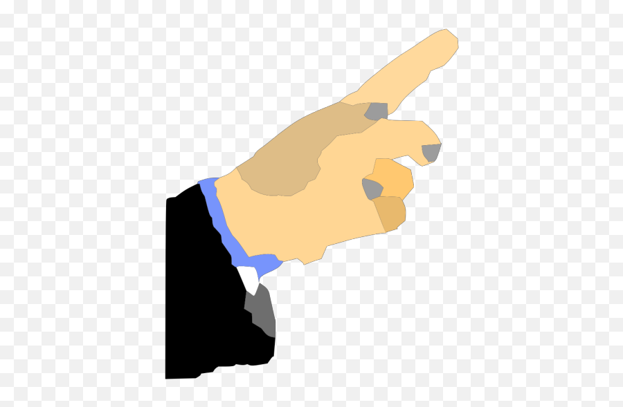 Hand Pointing Finger Clip Art - Vector Clip Art Clipart Pointed Finger Gif Png,Finger Pointing Png