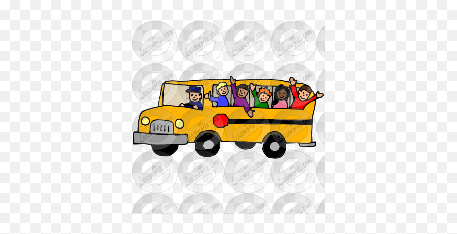 School Bus Picture For Classroom Therapy Use - Great Cartoon School Bus Field Trip Png,School Bus Png