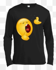 Singing Emoji Chorus Glee Club Music Notes Choir Shirt Long - Fortnite T png