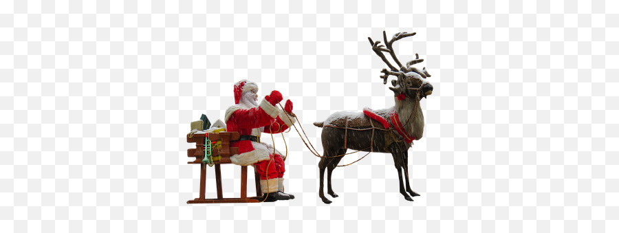 400 Free Reindeer U0026 Santa Claus Photos - Pixabay Santa Claus And Deers Png,Reindeer Antlers Transparent Background