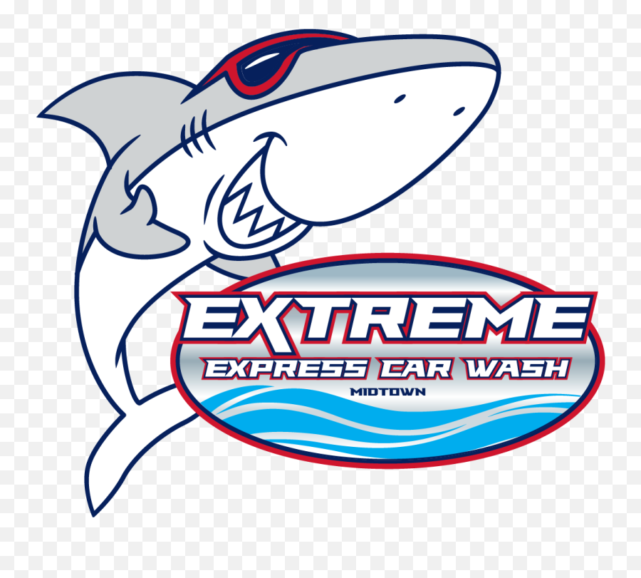 Extreme Express Car Wash - San Jose California Shark Car Wash Png,San Jose Sharks Logo Png