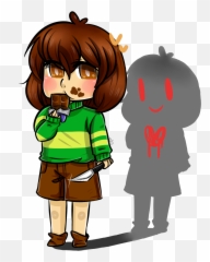 Chara Eating Chocolate Chibi Prize For - Chibi Eating Chocolate Png,Chara Png