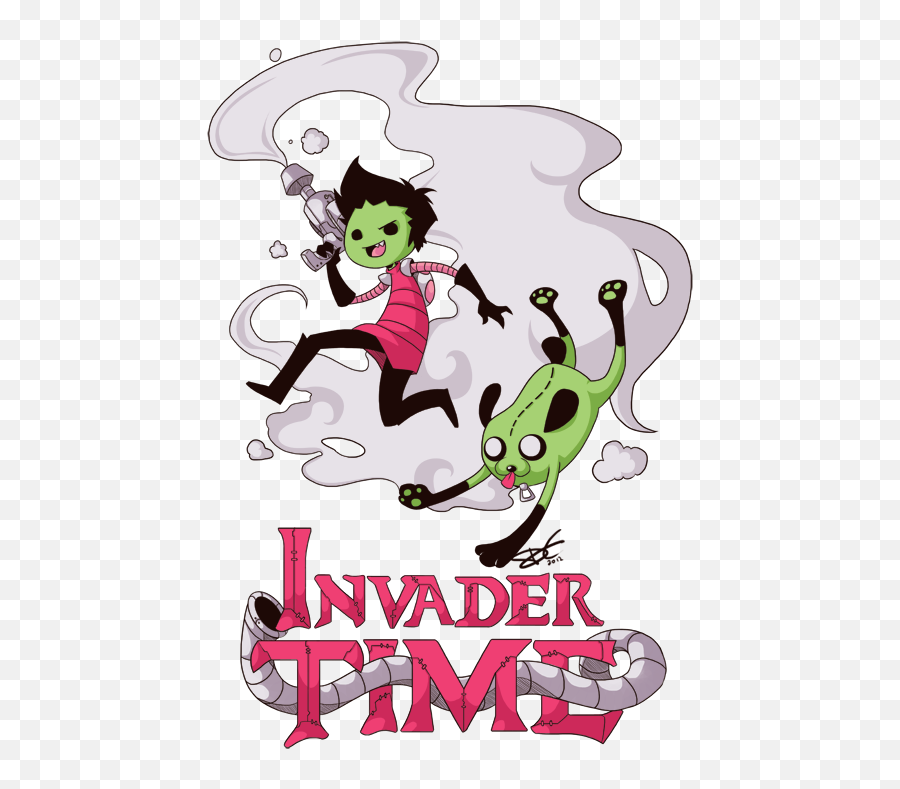 Invader Zim Fan Art - Invader Zim Adventure Time Png,Invader Zim Transparent