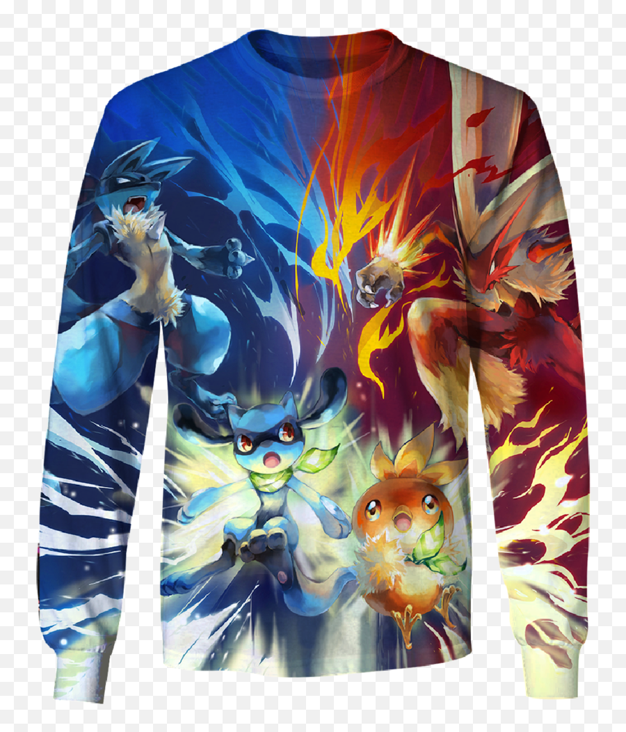 Lucario Vs Blaziken U2013 Ghibli Fashion - Pokemon Blaziken And Torchic Png,Blaziken Png