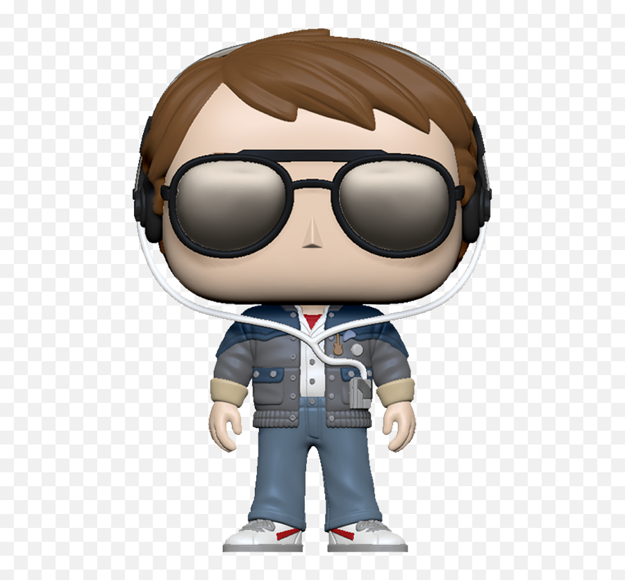 Funko Pop Back To The Future - Marty Mcfly With Sunglasses Png,Cartoon Sunglasses Png
