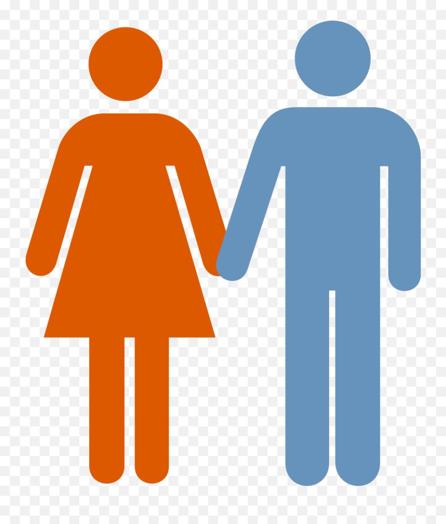 Man And Woman Blue Orange Icon Png Svg Clip Art For Web - Absorbent Pads For Incontinence,Emilia Clarke Icon