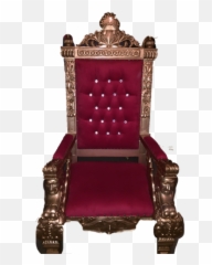 Download Royal Red Velvet Throne Chair - Throne Png,Throne Png