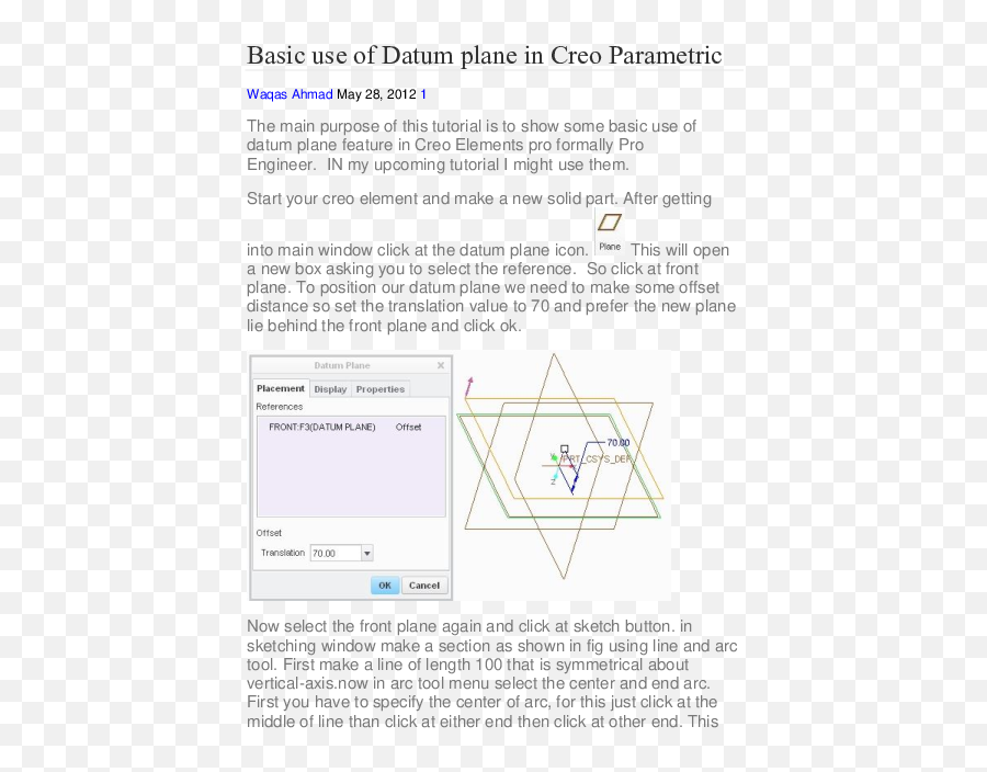 Doc Basic Use Of Datum Plane In Creo Parametric Kartik - Vertical Png,Icon For References