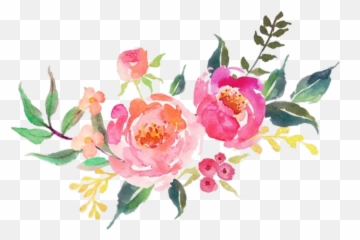 Download Flower Sticker - Watercolor Flowers Clipart Transparent Background png