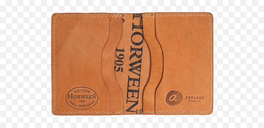 Ashland - Menu0027s Handmade Leather Wallets Horween Shell Mid Continent Public Library Png,Icon Brand Wallet
