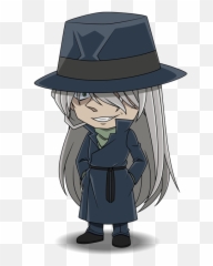 Mda 32 By Adrián - Detective Conan Gin Chibi png