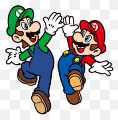 High Five Png 9 Image - Mario And Luigi 2d,High Five Png