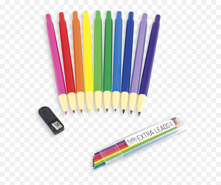 Download 800 X 8 - Rainbow Colored Pencils Mechanical Png Of Mechanical Colored Pencils,Colored Pencils Png